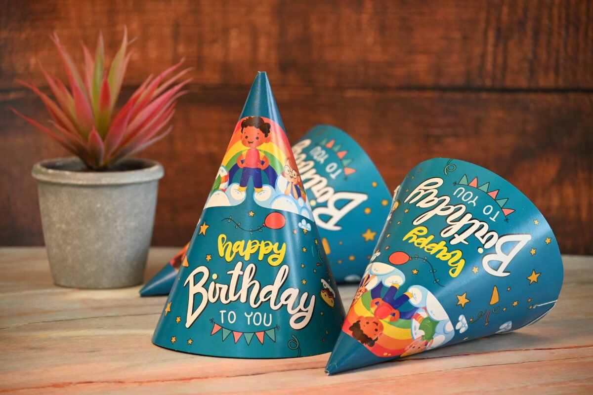 Happy Birthday Conical Cap(Pack of 10, 20, 30 pcs) – Signative Shop