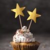 Gold Star Cake Topper
