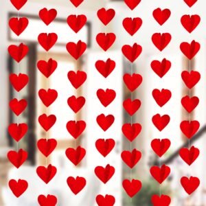 Valentine Day Mini Red Heart Frill