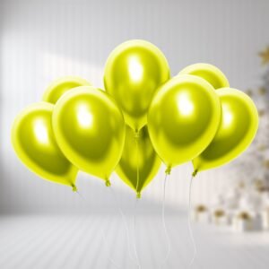 Yellow Metallic Balloons