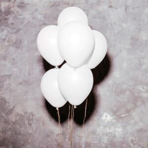 White Pastel Balloons