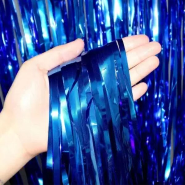 Blue Foil Curtain