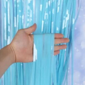 Sea Blue Foil Curtain