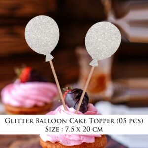 Glitter Balloon Cake Topper