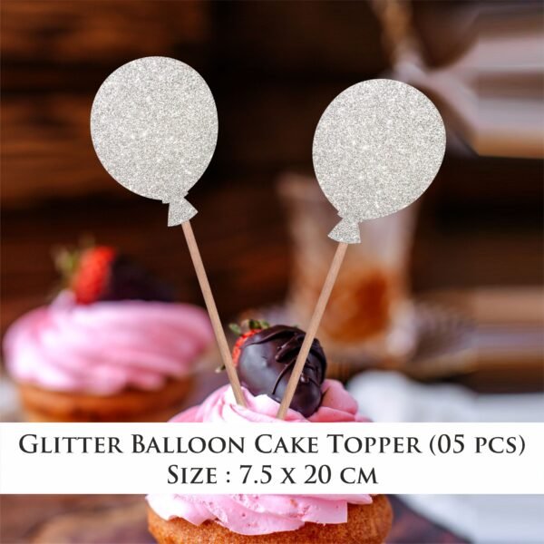 Glitter Balloon Cake Topper