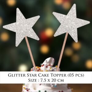 Glitter Star Cake Topper