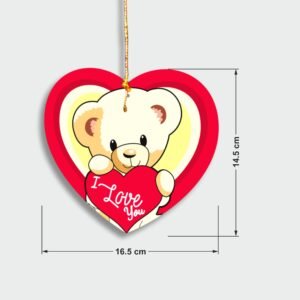 Valentine Day Teddy Heart Hanging