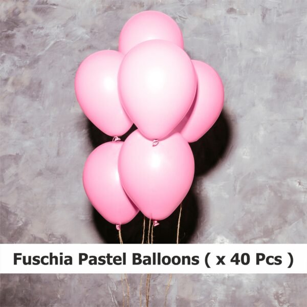 fuschia Pastel Balloons