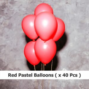 Red Pastel Balloons