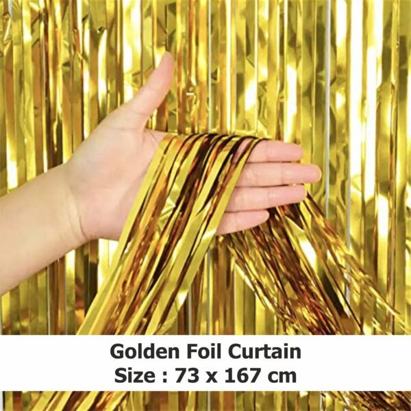 Golden Foil Curtain