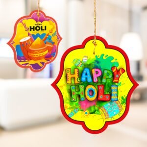 happy holi hanging decoration banner and bunting