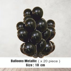Black metallic Balloons