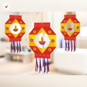 Diwali Kandeel Hanging(1 pack 10 pcs)
